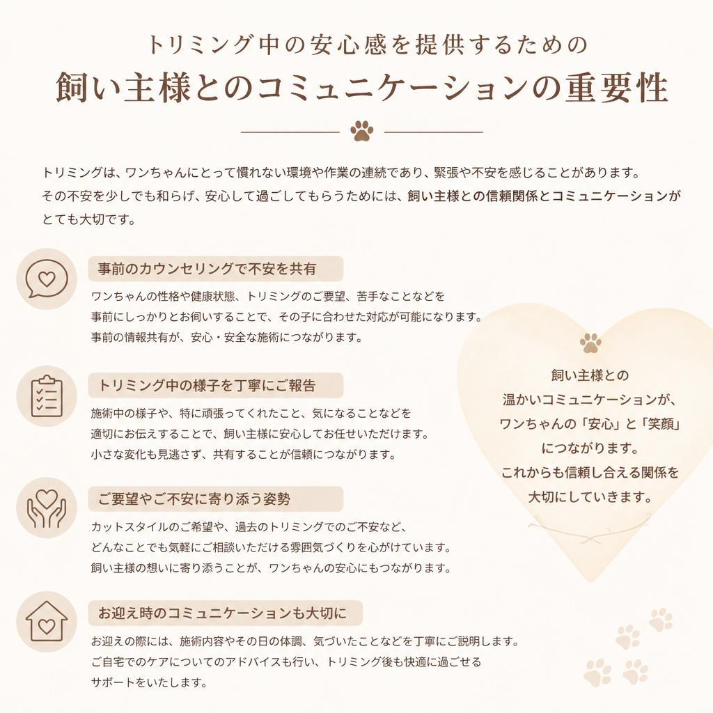 飼い主様の立会いで安心