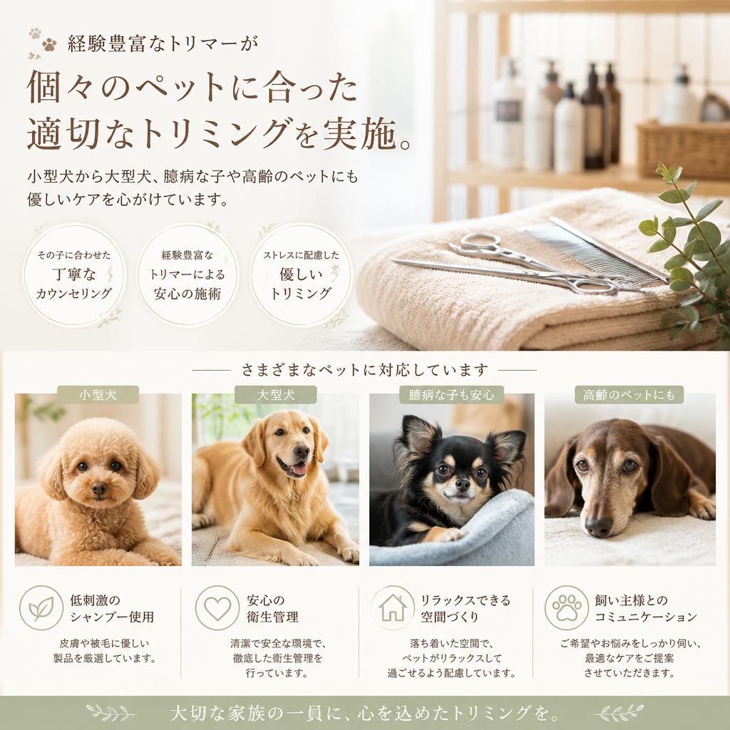 高い技術を持つスタッフによるケア