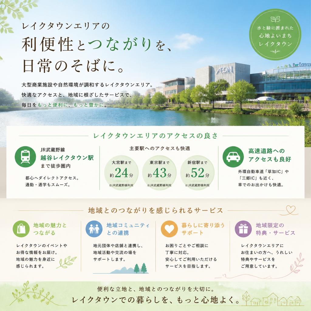 2. レイクタウンだからこその安心ケア
