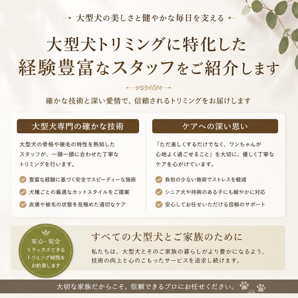 4. 経験豊富なスタッフ