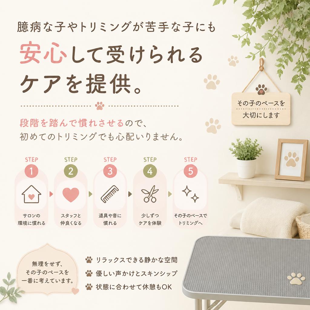 大型犬にも優しいケア方法