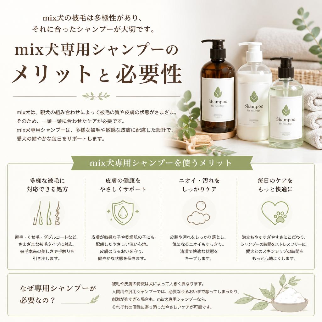 mix犬に最適なシャンプーの重要性