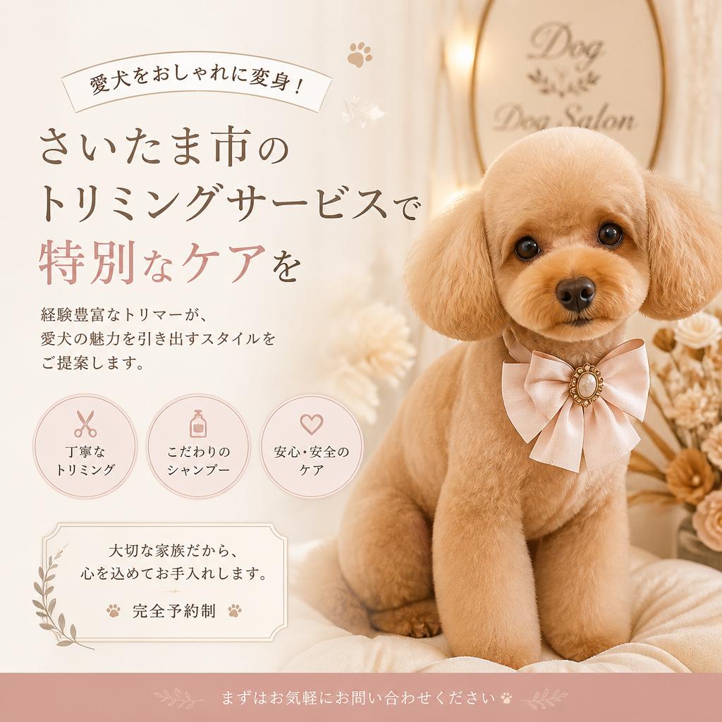 愛犬をおしゃれに変身！さいたま市のトリミングサービスで特別なケアを