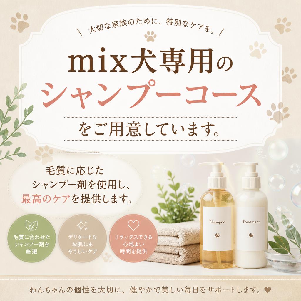 当サロンのシャンプーコースの特徴