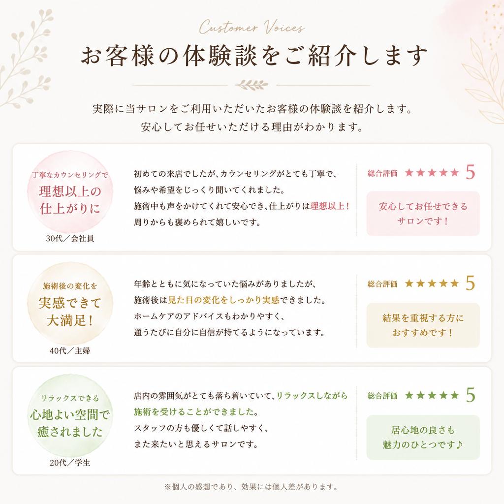 お客様の声