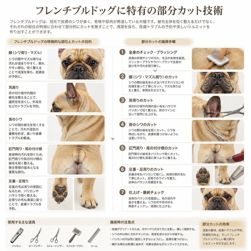 部分カットの技術と配慮