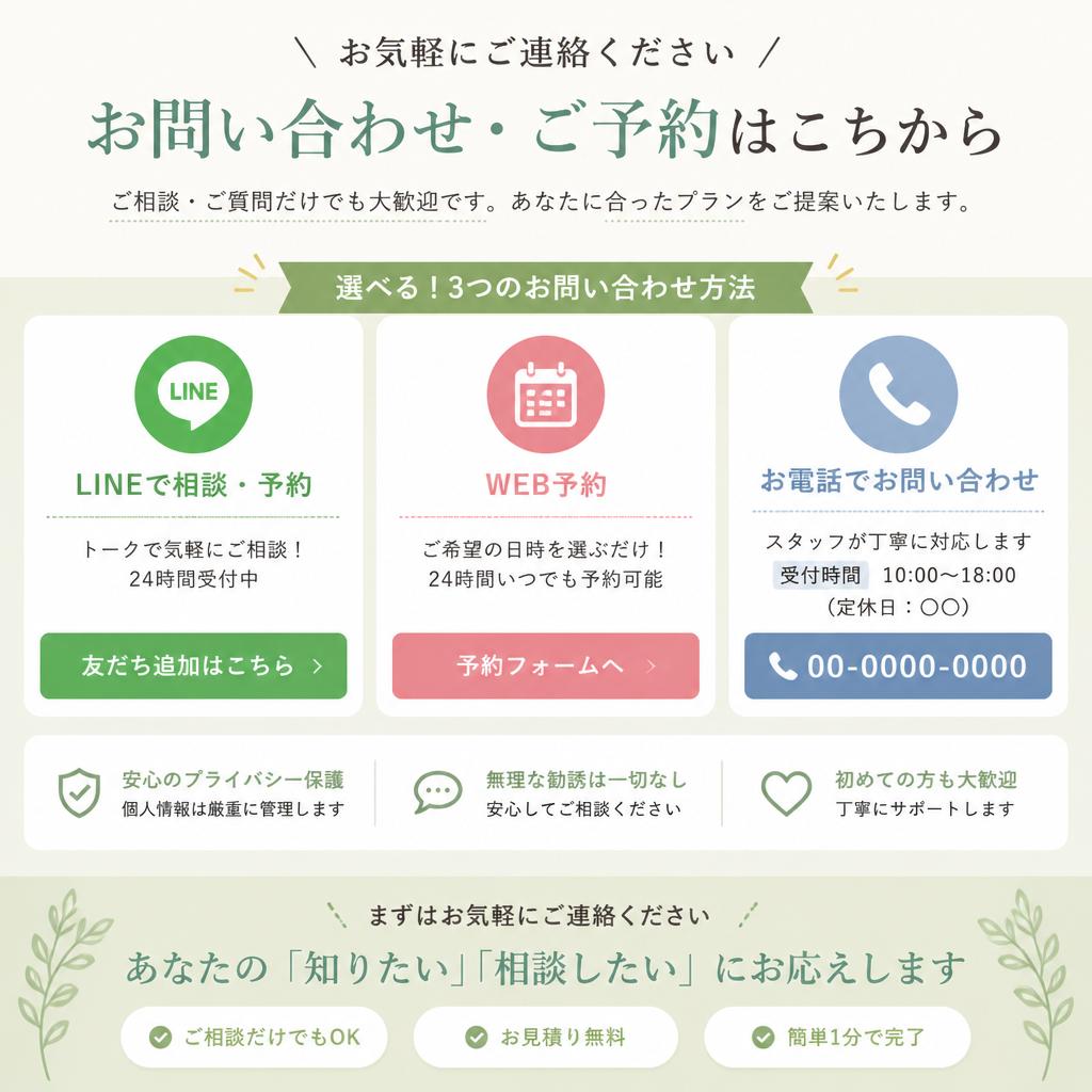 お問い合わせ・予約