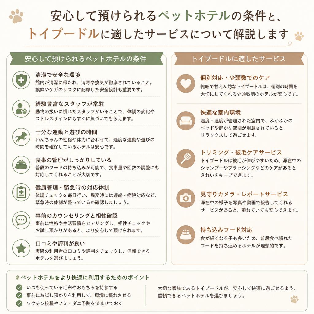 ペットホテルの選び方