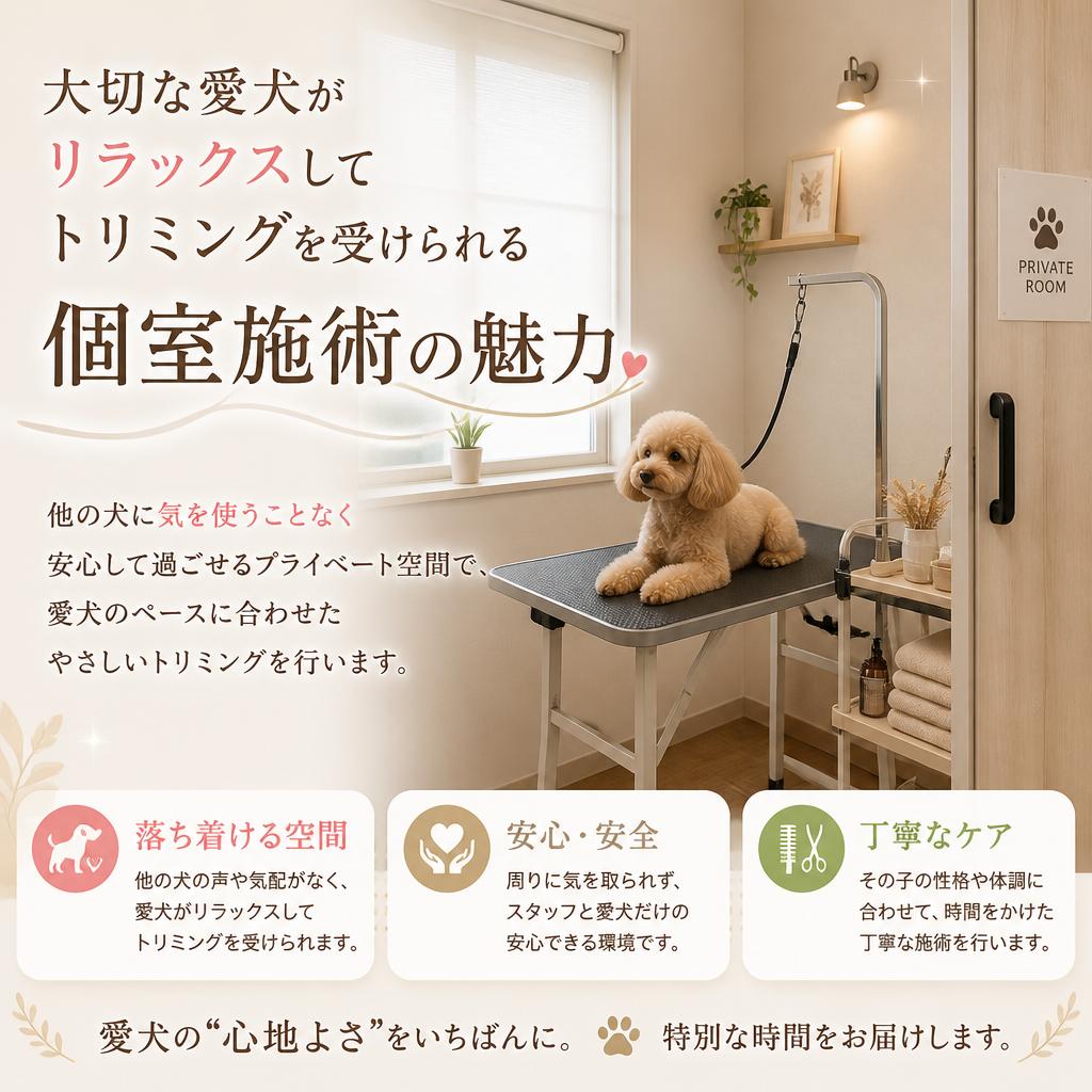 個室施術のメリット
