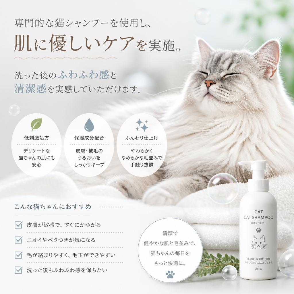 猫シャンプーの魅力