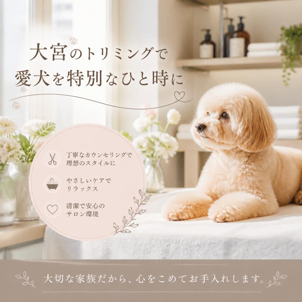 大宮のトリミングで愛犬を特別なひと時に