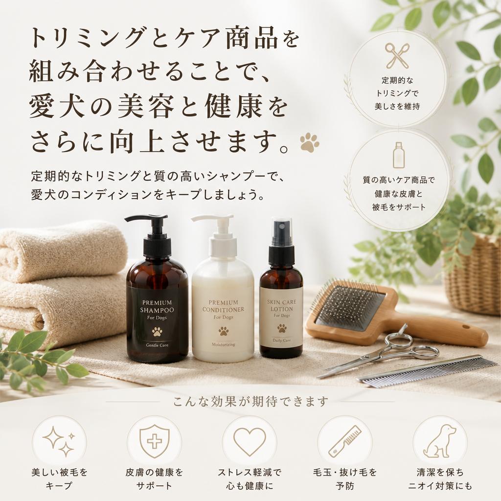トリミングとの相乗効果