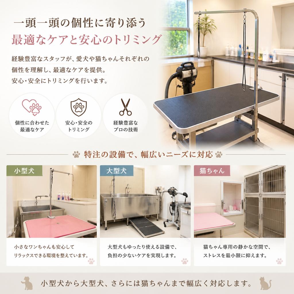 プロによる高品質トリミングサービス