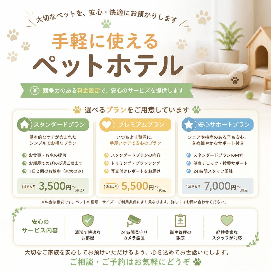 手頃な宿泊料金