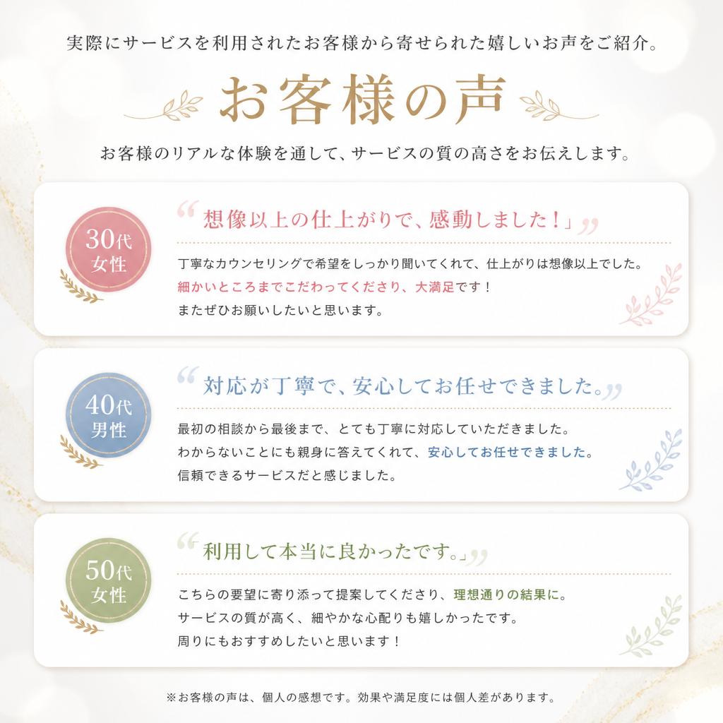 お客様の声