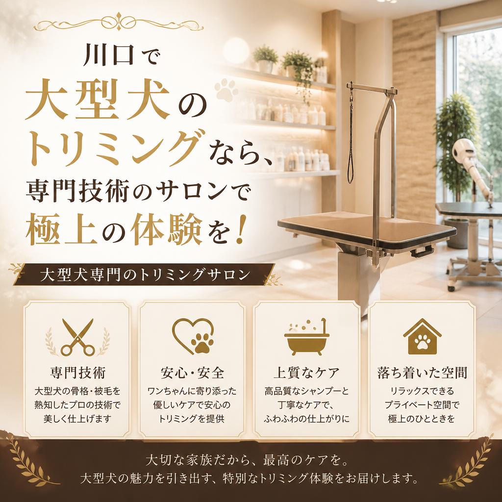川口で大型犬のトリミングなら、専門技術のサロンで極上の体験を！