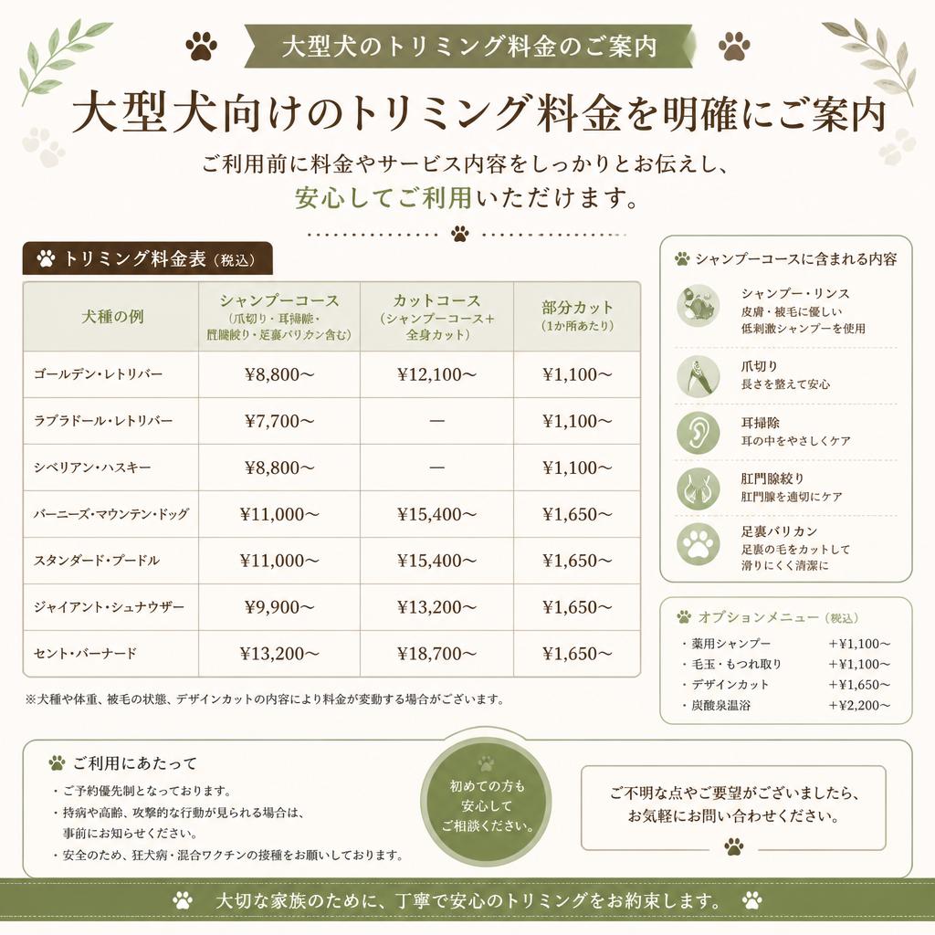 料金プランと透明な説明