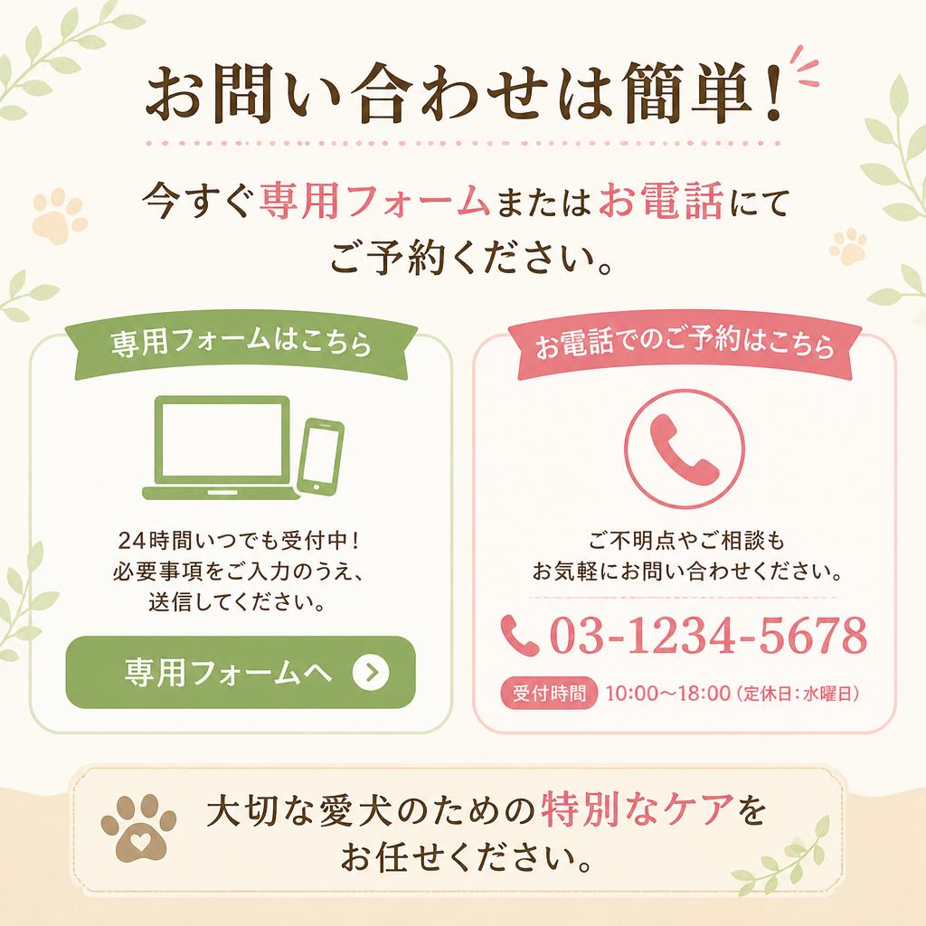 今すぐご予約・お問い合わせ