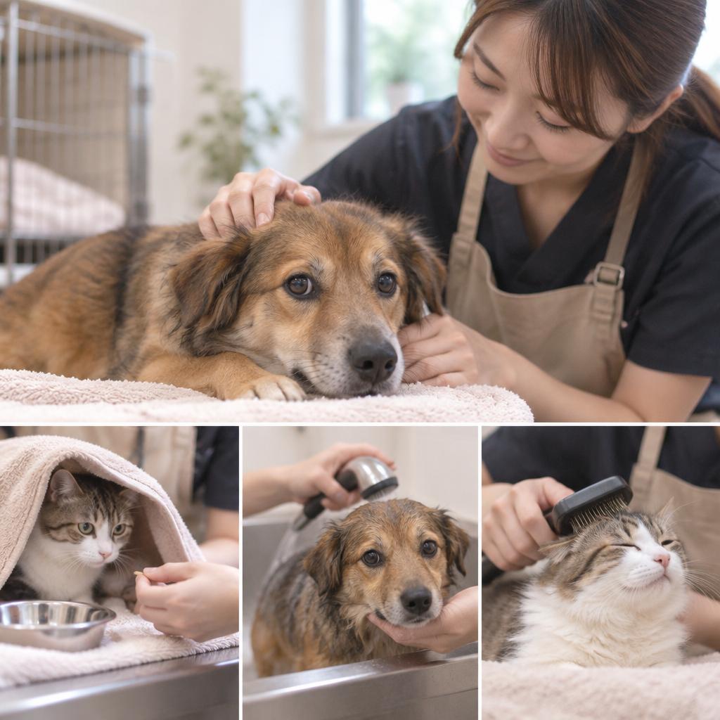 保護犬・保護猫も歓迎。慣れるところから一緒に